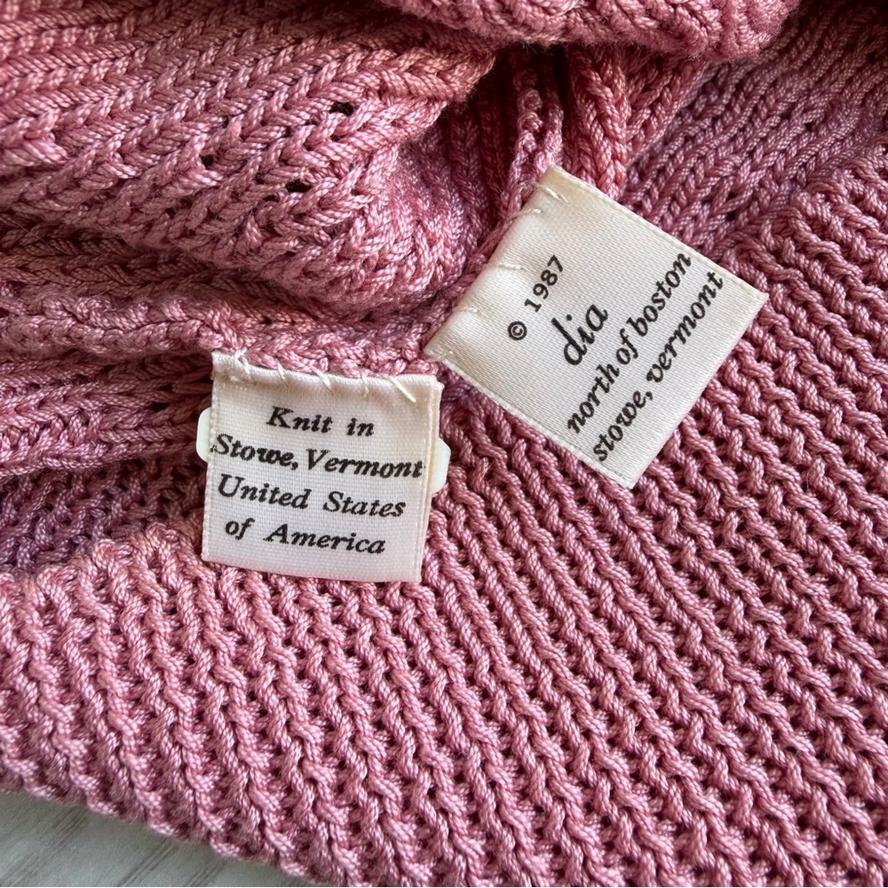 Día North Of Boston 1987 Vintage Cardigan With Teapots & Teacups Buttons - Picture 6 of 10